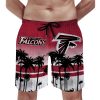 NFL Atlanta Falcons Coconut Tree Men Beach Shorts