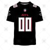 NFL Atlanta Falcons Custom Name Number Black Home Jersey T-Shirt