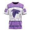 NFL Atlanta Falcons Custom Name Number Fight Cancer T-Shirt