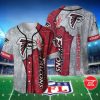 NFL Atlanta Falcons Custom Name Silver Red Baseball Jersey