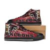 NFL Atlanta Falcons Red Black High Top Shoes