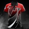 NFL Atlanta Falcons Red Black Polo Shirt V5