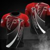 NFL Atlanta Falcons Red Black T-Shirt V5