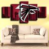 NFL Atlanta Falcons Red Picture 5 Panel Canvas