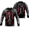 NFL Atlanta Falcons Skull Smoke Zip Up Hoodie