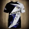 NFL Baltimore Ravens Black White Thunder T-Shirt