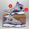 NFL Baltimore Ravens Custom Name Number Air Jordan 13 Shoes V5