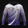 NFL Baltimore Ravens Light Purple Pullover Hoodie