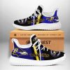 NFL Baltimore Ravens Purple Gold Reze Sneakers V2