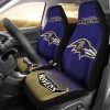 NFL Baltimore Ravens Purple Golden Car Seat Covers