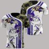 NFL Baltimore Ravens White Purple Camo T-Shirt
