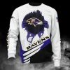 NFL Baltimore Ravens White Purple Sweatshirt