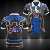 NFL Buffalo Bills Blue Golden Spider Man Edition Polo Shirt