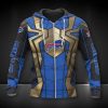 NFL Buffalo Bills Blue Golden Spider Man Edition Zip Up Hoodie