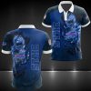 NFL Buffalo Bills Blue Scratch Polo Shirt