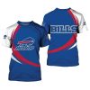 NFL Buffalo Bills Curve Style Blue White Red T-Shirt
