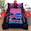 NFL Buffalo Bills Custom Name Black Red Bedding Set
