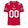 NFL Buffalo Bills Custom Name Number Red Alternate Jersey T-Shirt