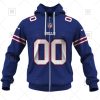 NFL Buffalo Bills Custom Name Number Royal Home Jersey Zip Up Hoodie