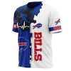 NFL Buffalo Bills Graphic Heart ECG Line T-Shirt