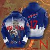NFL Buffalo Bills Josh Allen Blue Pullover Hoodie