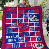NFL Buffalo Bills Red Blue Quilt Blanket