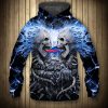 NFL Buffalo Bills Skull Stone Fighting Pullover Hoodie