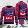 NFL Buffalo Bills Ugly Red Blue Big Logo Sweater