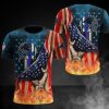 NFL Carolina Panthers American Flag T-Shirt V2