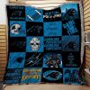 NFL Carolina Panthers Black Blue Quilt Blanket