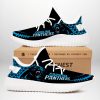 NFL Carolina Panthers Black Blue Yeezy Boost Sneakers