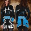NFL Carolina Panthers Black Women Hoodie Dress