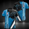 NFL Carolina Panthers Blue Black Polo Shirt V3
