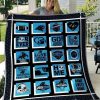 NFL Carolina Panthers Blue Black Quilt Blanket
