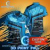 NFL Carolina Panthers Custom Name Blue Black Hawaiian Shirt