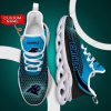 NFL Carolina Panthers Custom Name Blue Black Max Soul Shoes