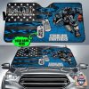 NFL Carolina Panthers Custom Name Camo Car Sunshade