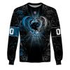 NFL Carolina Panthers Custom Name Number Rose Dragon Sweatshirt