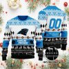 NFL Carolina Panthers Custom Name Number Ugly Christmas Sweater