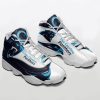 NFL Carolina Panthers Grey Black Air Jordan 13 Shoes