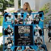 NFL Carolina Panthers Legends Blue Quilt Blanket V3