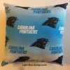 NFL Carolina Panthers Light Blue Square Pillow Case