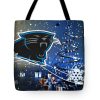 NFL Carolina Panthers Merry Christmas Tote Bag