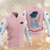 NFL Carolina Panthers Pink Iron Maiden Baseball Jacket
