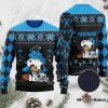 NFL Carolina Panthers Snoopy Ugly Christmas Black Sweater