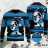 NFL Carolina Panthers Snoopy Ugly Christmas Blue Sweater