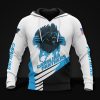 NFL Carolina Panthers White Blue Pullover Hoodie
