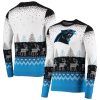 NFL Carolina Panthers White Blue Ugly Christmas Sweater