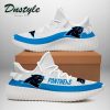 NFL Carolina Panthers White Blue Yeezy Boost Sneakers