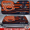 NFL Chicago Bears American Flag Car Sunshade